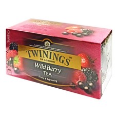 TWININGS 唐寧茶 綜合野莓茶, 水果風味茶包, 2g, 25包, 1盒