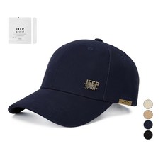 JEEP SPIRIT 簡約Logo基本款棒球帽, 海軍藍
