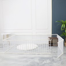 21C Trend 狗安全門圍欄tantandoor 16格, 白色