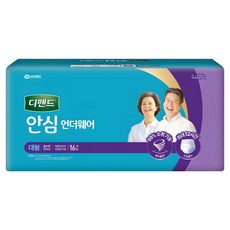 Depend 得伴 男女通用安全內衣尿失禁成人紙尿褲, L(105號以上), 16入, 1包