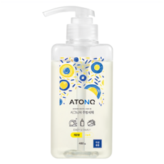 ATONO2 奶瓶蔬果清潔劑 檸檬香, 480g, 1瓶