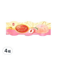 e.Ben 一本 水蜜桃布丁 110g x 3入/組, 330g, 4組