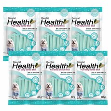 덴탈헬스 강아지 덴탈껌, 민트맛, 60g, 6개 민트맛, 6개