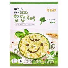 農純鄉 台灣公司貨 菠菠燕麥粥 4包, 600g, 1盒