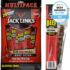 잭링크스 비프 스틱 오리지널 육포, 240g, 1개 240g, 1개