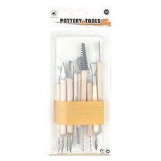 AP. 普思 塑膠陶泥塑型工具 10件組, 1組