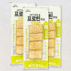 고래사어묵 프로틴 큐브 두부어묵, 80g, 3개