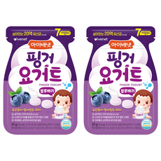 아이배냇 핑거 요거트, 20g, 2개, 블루베리맛