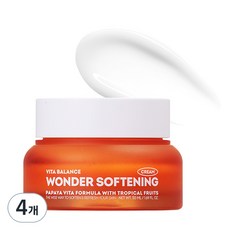 은율 비타 밸런스 원더 소프닝 크림, 50ml, 4개