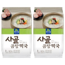 면사랑 사골 곰탕 떡국 2인, 367.8g, 2개