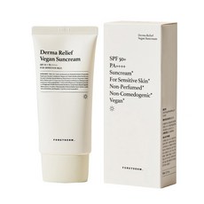 포레덤 더마 릴리프 비건 무향 무기자차 선크림 SPF50+ PA++++, 50ml, 1개
