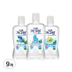 가그린 동아제약 어린이용 구강 세정제 청포도향 랜덤발송, 380ml, 9개