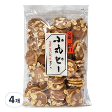 미야타제과 코마루피 땅콩센베, 4개, 130g, 4개