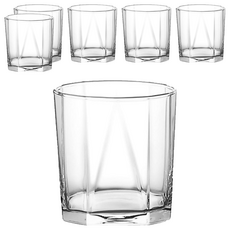 Ocean Glass 金字塔威士忌杯，330ml, 透明，6入, 直徑83 x 83mm, 1組