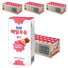 매일우유 멸균 딸기, 200ml, 96개