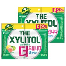 오리온 깔끔한 더 자일리톨, 61.2g, 4개