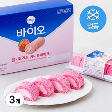 데르뜨 매일 바이오 딸기요거트 미니 롤케이크 3개입 (냉동), 3개, 330g
