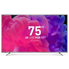 프리즘 4K UHD LED TV, 191cm(75인치), PT750UD, 스탠드형, 방문설치