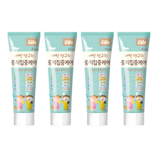 라이온 키즈세이프 충치 집중케어 치약, 60g, 4개