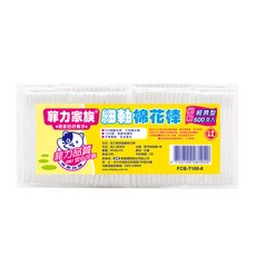 菲力家族 棉花棒 細軸 經濟型 600支入, 600支, 6包