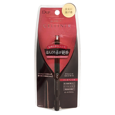 D-UP 極細速乾眼線膠筆 蜜桃棕色, 深棕色, 1支