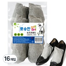뽀송한데이 슈즈프렌드 신발 탈취제 그레이, 80g, 16개