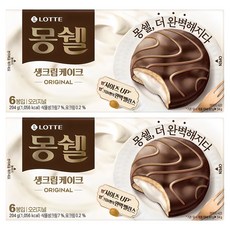 LOTTE 樂天 生奶油巧克力派 原味, 204g, 2盒