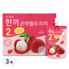 더존건강 더 조은 한끼곤약젤리 리치 10팩, 1.5kg, 3개