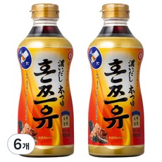 기꼬만 혼쯔유, 500ml, 500g, 6개