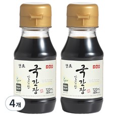 신앙촌 양조 깔끔한 국간장, 120ml, 4개