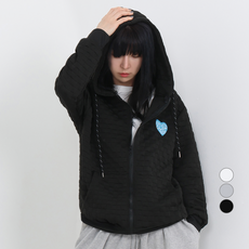 Elsso 女款華夫格連帽拉鍊