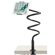 懶人手機架, 手機/ipad通用, 360°旋轉, 角度可調, 穩固耐用, 黑色, 1個