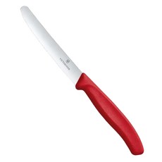 VICTORINOX 瑞士維氏 番茄刀餐刀 鋸齒 紅色手柄, 紅色, 1支