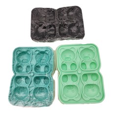四隻小熊 冰塊雪糕矽膠模具 Set, 3入組, TPR材質, 1組