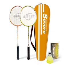 Severo ACE PRO羽毛球拍2p+全罩+尼龍毽子2p套裝, 1組, 單品