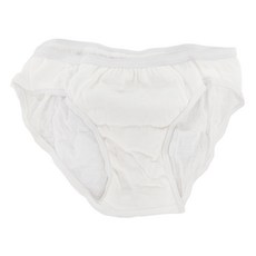 安多男童款精品純棉免洗褲 M 4入裝, M(腰圍 21~24 臀圍 25~28), 白色