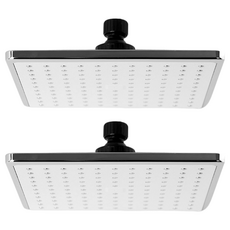 DOOJIN 除鏽方形向日葵蓮蓬頭 R300, 2個, 白色