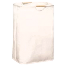 日系摺疊洗衣籃, 無印風, 大款, 60L, 棉麻, 米白色