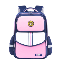 半島良品 英倫風小學生減壓護脊書包 31 x 18 x 42cm 活力粉 550~650g