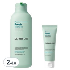 닥터포헤어 피토프레시 딥클렌징 지성샴푸 500ml + 샴푸 70ml, 570ml, 2세트