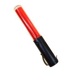 LED紅色指揮棒, 長度26CM 方便攜帶, 底部磁鐵設計 附有腰扣, 三段模式:紅燈閃爍-紅燈恆亮-手電筒開放, 26cm, 紅光, 1支
