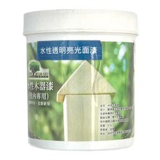 老樹 水性透明亮光面漆 0.5L, 水性木器漆 (室內專用), 亮光型, 500ml, 1罐