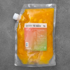 얼리지 않아 살아있는 과육듬뿍 수제과일청 달달프루츠 카페 애플망고, 2kg, 1개