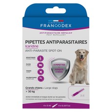 FRANCODEX 法典 大型犬用護盾全效防蚊驅蟲滴劑, >30公斤, 4支裝, 20ml, 1盒