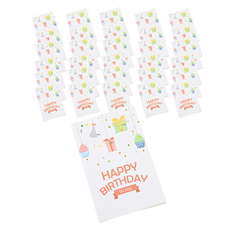 타이탄 생일 기념일 감사 카드, 아이스크림, 50개