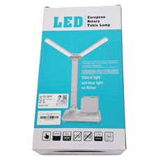 LifeHouse 雙頭LED筆筒檯燈，充電插頭雙用途，無級調光，學生設計，自然光，防藍光，無閃爍, 白色