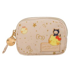 Hello Kitty 凱蒂貓 雙層零錢包 幾米 月亮忘記了 W12 x D3 x H8.5 cm, 12 × 3 × 8.5cm, 米色