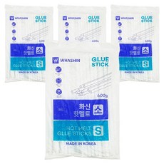 WHASHIN 熱熔膠棒小7mm 600g, 4個