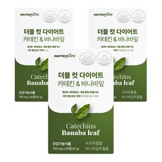 NUTRA LIFE 兒茶素巴拿巴葉萃取錠, 60顆, 3個