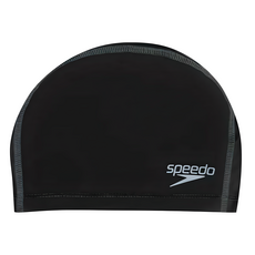 Speedo 成人合成泳帽 Pace Long Hair 黑, ONE SIZE, 黑色, 1個